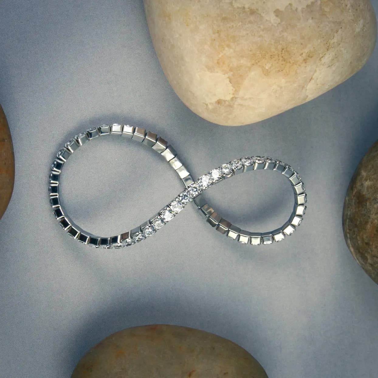 Eternal Sparkle Silver Kada Eternal Sparkle Silver Kada
